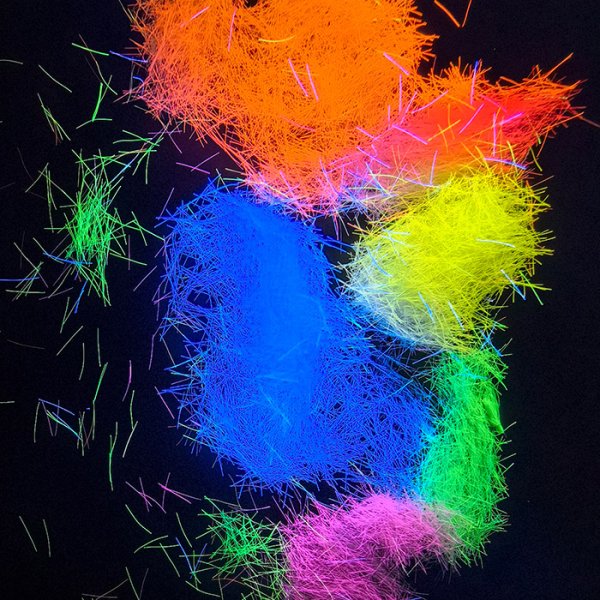 无色荧光纤维丝